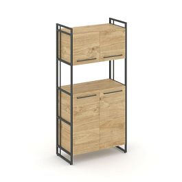 Rift Шкаф 4 ниши широкий RF.SS-42 Тиквуд Светлый/Металл Антрацит 798*396*1648 - Фото предпросмотра