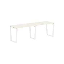 Стол 2-х местный EVWST 2367 Ясень Траун/Белый 2326х670х750 EDIS - Фото предпросмотра