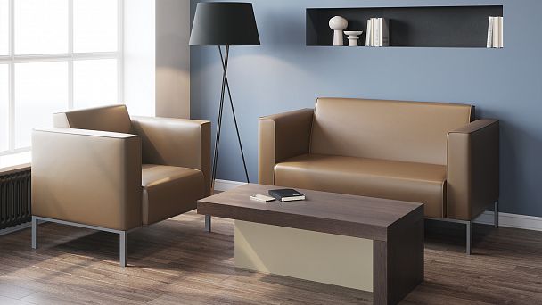 Диван трехместный Nevada 205x81x89,5 чёрный - Вид 2