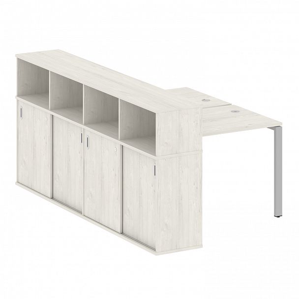 Рабочая станция "Metal System" БП.РС-СШК-4.1 дуб наварра/серый - Вид 1