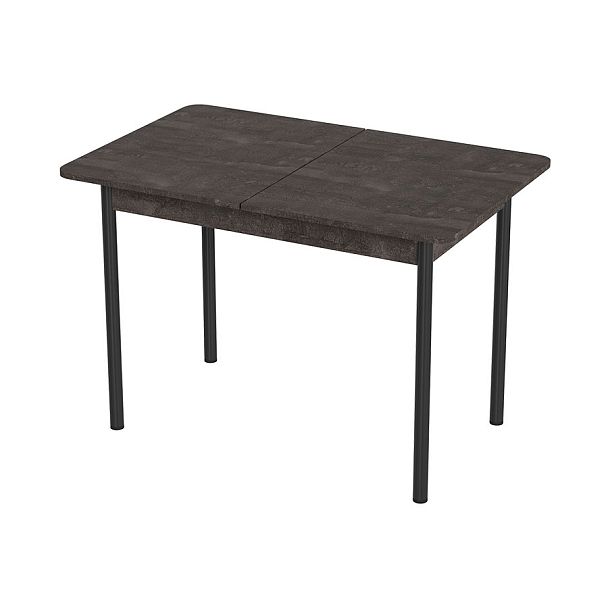 Стол Лион 2 ЛДСП (Подстолье прямое черное) НЕ ВЫБИРАТЬ Железный камень - Вид 1