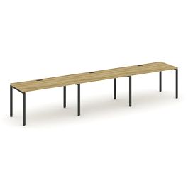 Concept Рабочая станция 3 места CN.ORS-007 Дуб Винченцо/Металл Антрацит 4140*720*750 - Фото предпросмотра