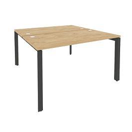 Onix Рабочая станция на П-образном м/к O.MP-D.RS-2.3.7 Тиквуд светлый/Антрацит металл 1380*1475*750 - Фото предпросмотра