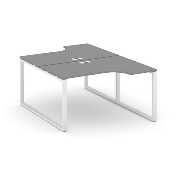 Стайл Проджект Рабочая станция эргономичная SN-6O.DRPA-001 Серый Пепел/Металл Белый 1380*1232/1992*7 - Вид 1