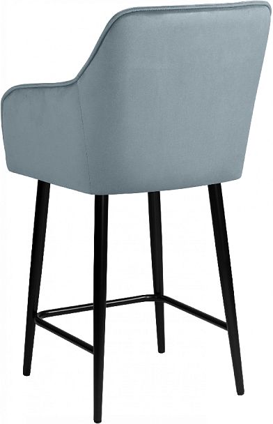 Комплект полубарных поворотных кресел Мони К, Confetti dusty blue/черный, 2 шт. - Вид 6