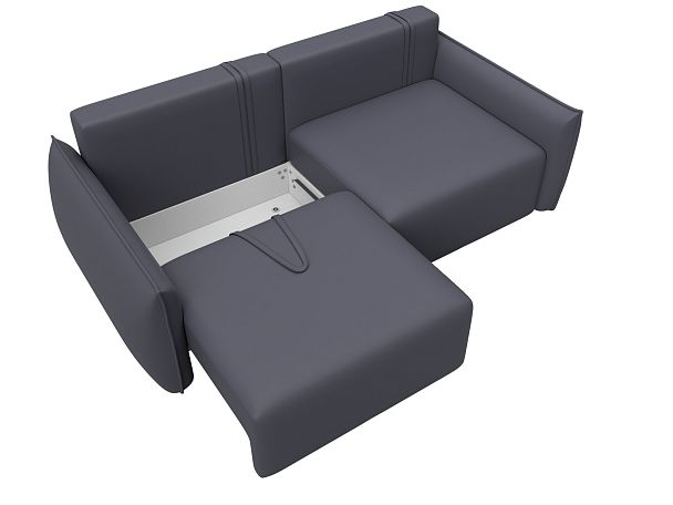Диван прямой Лига-051 НПБ Экокожа серый - Вид 7
