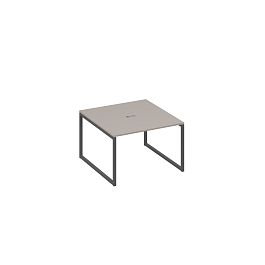 Стол 120 на металлокаркасе QUATTRO переговорный A4 А4 Б4 131 БП мокко премиум / металлокаркас антрацит - Фото предпросмотра