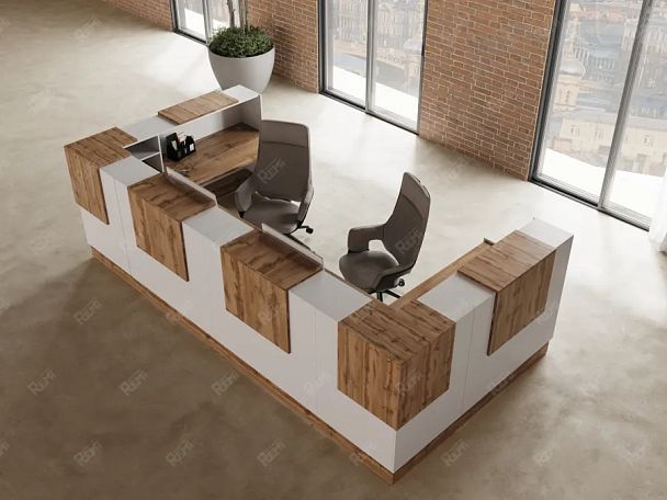 RTD085-240-V ТАНДЕМ / TANDEM Стойка ресепшн 2-240 2400х700х1200 Вотан - Вид 4