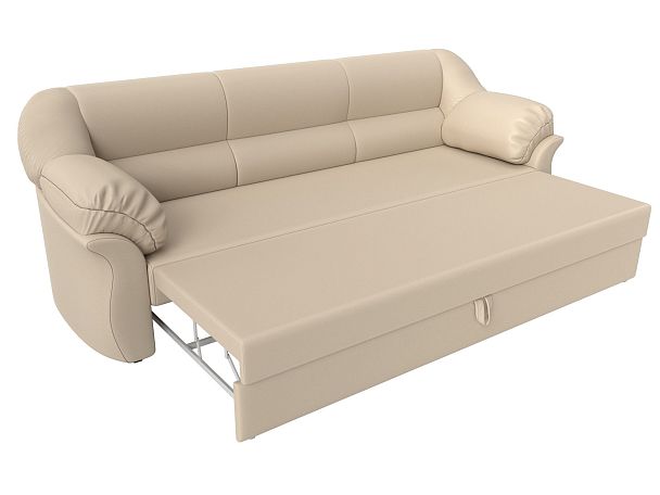 Диван прямой Карнелла (полностью экокожа бежевая) - Вид 7