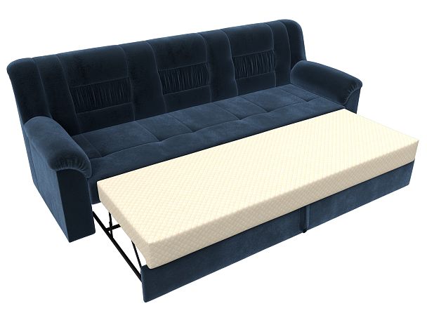 Диван прямой Карелия Велюр синий - Вид 7