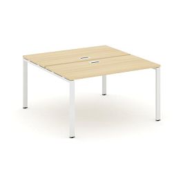 Стайл Проджект Рабочая станция 2-х сторон. SN-6P.DRS-011 Акация Лорка/Металл Белый 980*1432*750 - Фото предпросмотра