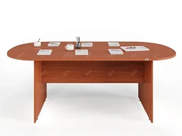 UNITY PКС-10/20 ОРЕХ ИТАЛЬЯНСКИЙ Конференц стол овальный Универсальный 2000х1000х750 - Фото предпросмотра