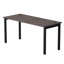 Стол прямой Everprof EVO на металлокаркасе 1580х670х755 мм Дуб Пасадена/Черный - Фото предпросмотра