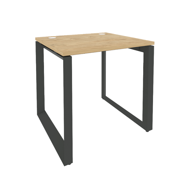Onix Стол рабочий на О-образном м/к O.MO-SP-0.7 Тиквуд светлый/Антрацит металл 780*720*750 - Вид 1
