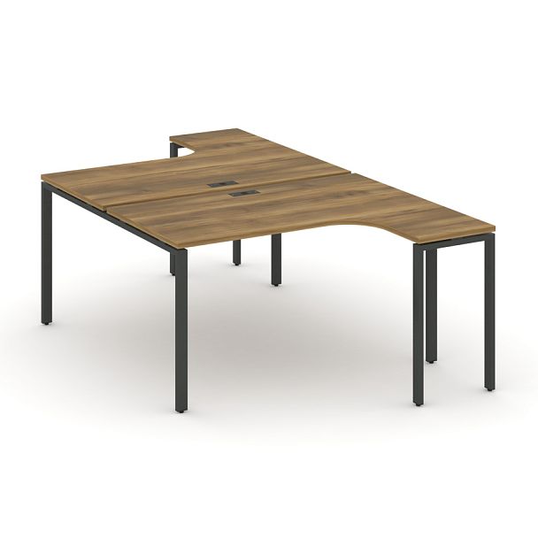Concept Рабочая станция CN.DSA-002 Сандал Янтарный/Металл Антрацит 1580*1480*750 - Вид 1