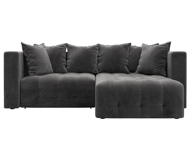 Диван угловой Лига-052 НПБ угол универсальный Велюр серый - Вид 2