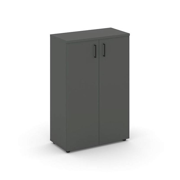 Стайл Проджект Шкаф средний широкий SN.STS.E-204 Антрацит/Черный Ручки 796*400*1203 - Вид 1