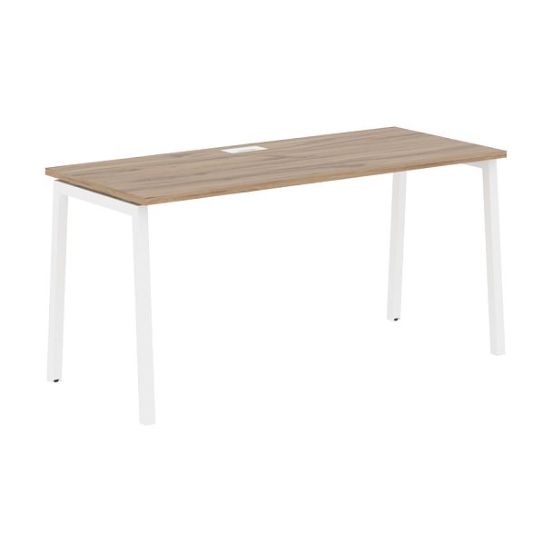 Стол прямой ELST 1567 Дуб Денвер светлый/Белый 1560х670х750 EDIS - Вид 1