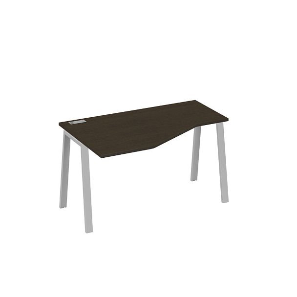 Стол эргономичный левый "Техно" на металлокаркасе TRE A4 А4 Б3 053 БП венге / металлокаркас серый - Вид 1