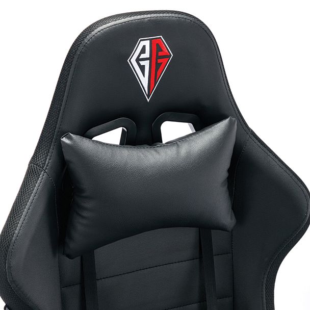 Кресло компьютерное BRABIX "Lumen GM-150 RGB", подсветка, две подушки, экокожа, черное, 532801 - Вид 12