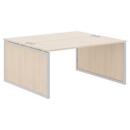 Стол 2-х местный XQPWST 1614 Бук Тиара/Алюминий 1600х1406х750 XTEN-QP - Фото предпросмотра