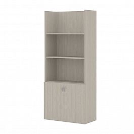 Стеллаж комбинированный (необходим топ) "Лидер"  ПК-ЛДР-СК205Х90Д/35-В1-30 дуб альпийский - Фото предпросмотра