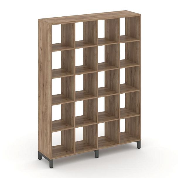 Стайл Проджект Каркас стеллажа 5 яр. SN.KS-540 Дуб Табак/Металл Антрацит 1488*400*1982 - Вид 1