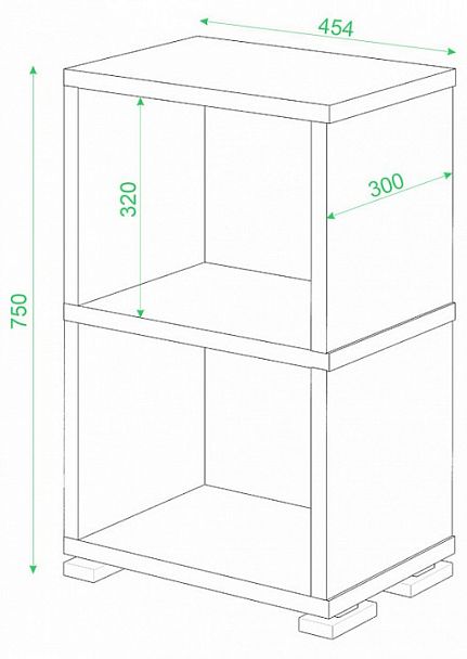 Стеллаж-колонка Домино СБ-15/2 Белый - Вид 2