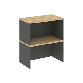 Стайл Проджект Надставка на тумбу 2 яр. SN.NT-005 Антрацит/Тиквуд Светлый 700*400*800 - Фото предпросмотра