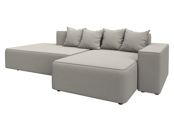 Диван угловой Лига-079 угол правый Рогожка бежевый - Вид 2