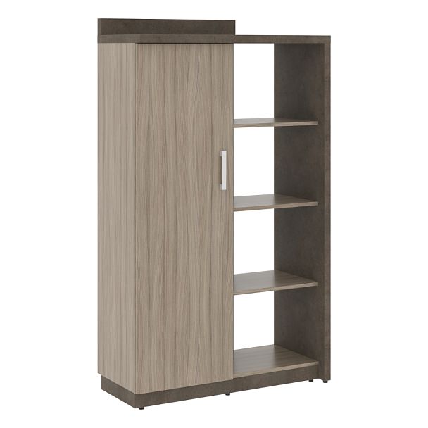 Шкаф СФ-534171 Бетон чикаго тем F187 ST9/Дрифтвуд H3090 ST22 1037х454,5х1770 WOOD&STONE - Вид 1