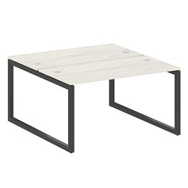 Metal System Quattro Р. ст. на О-образном м/к 50БО.РАС-СП-2.3 Дуб наварра/Антрацит металл 1400*1475*750 - Фото предпросмотра