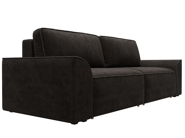 Диван прямой Лига-048 НПБ Велюр коричневый - Вид 3