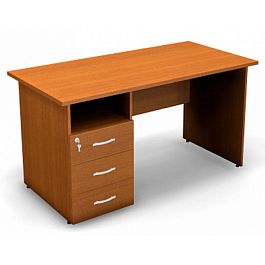 Стол с тумбой и замком L,R Уно 1380 - Фото предпросмотра