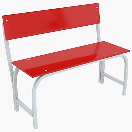 Скамья со спинкой ЛДСП 1000 - Фото предпросмотра