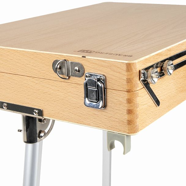 Этюдник из бука, 47х33х8,5 см, высота холста до 60 см, ножки алюминий 78 см, BRAUBERG ART, 192268 - Вид 9