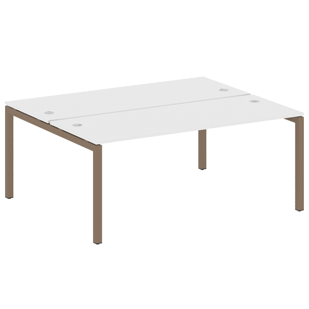 Metal System Quattro Р. ст. на П-образном м/к 50БП.РАС-СП-2.5 Белый/Мокко металл 1800*1475*750 - Вид 1