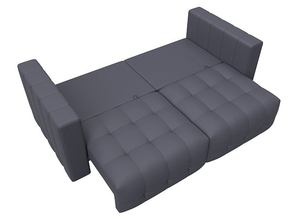 Диван прямой Лига-052 НПБ Экокожа серый - Вид 9