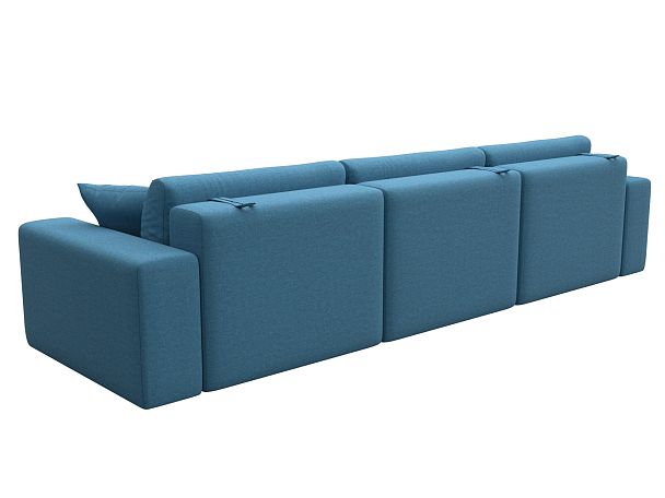 Диван прямой Лига-036 НПБ Классик Лонг Рогожка голубой - Вид 6