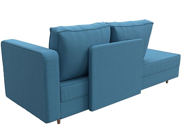 Кушетка Прайм правая Рогожка голубой - Вид 6