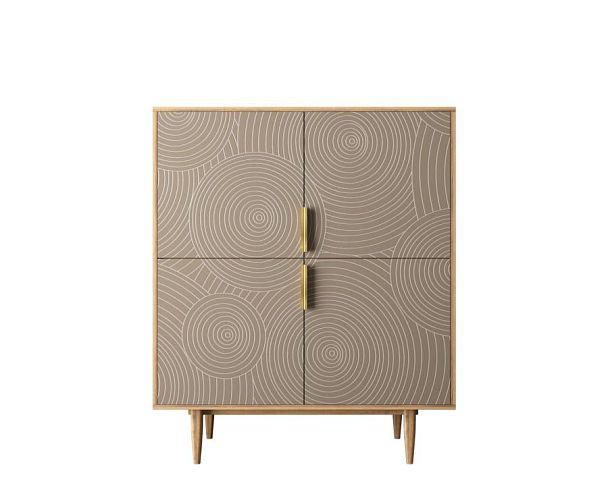 Большой комод с четырьмя дверками Line R19/beige - Вид 1