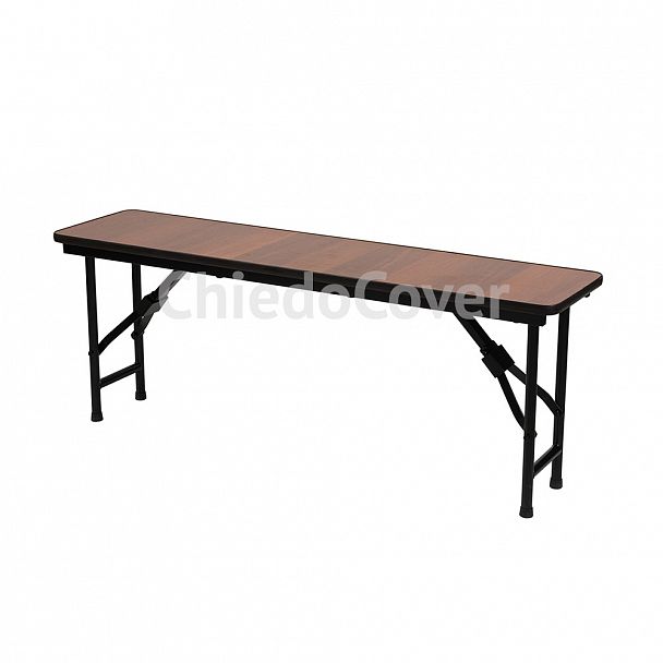 Скамья "Лидер 8", 1200 x 300, орех, каркас черный - Вид 2