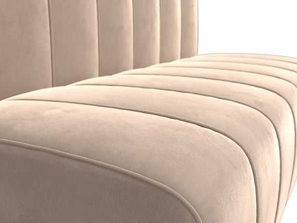 Прямой диван Ральф (полностью велюр бежевый) - Вид 4