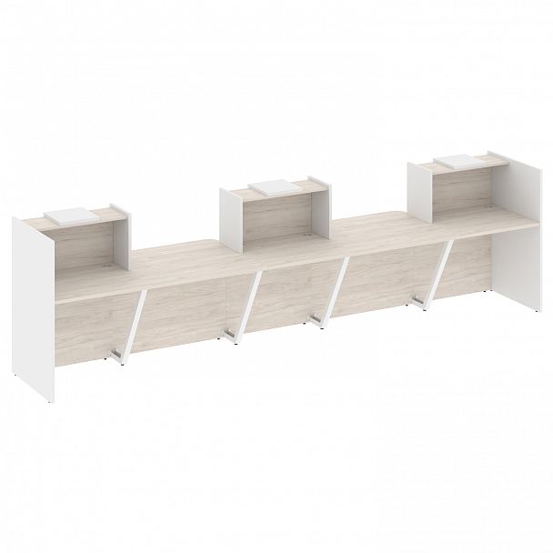 Ресепшн "Onix" O.R-K-20 денвер светлый/белый - Вид 1