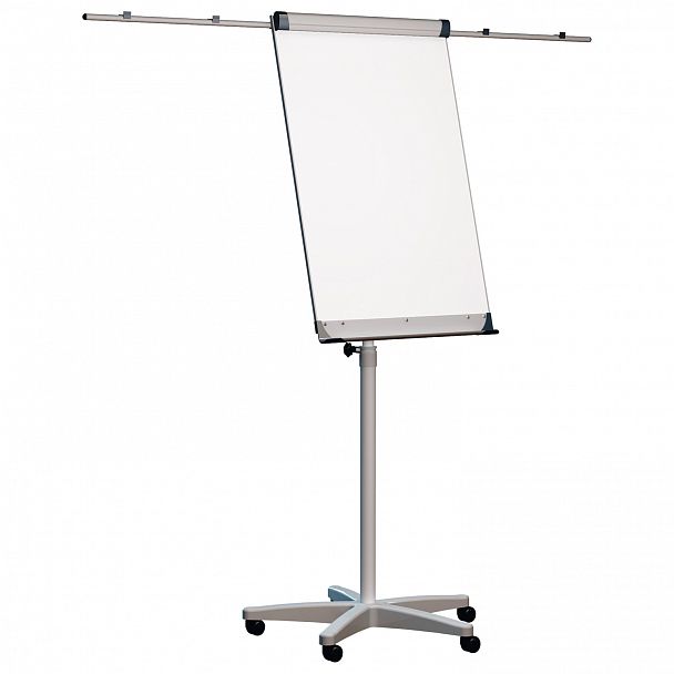 Доска-флипчарт магнитно-маркерная 70х100 см, передвижная, держатели для бумаги, 2х3 (Польша), TF02/2011 - Вид 2