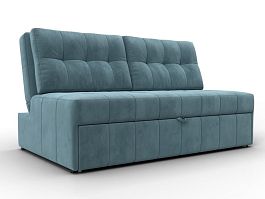 Диван прямой Лига-107 (140) Велюр бирюзовый - Фото предпросмотра