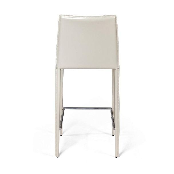 Стул полубарный Rolf, кожа бежевый - Вид 6