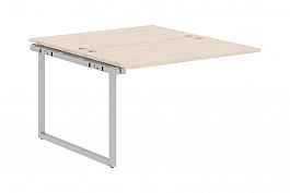 Стол "XTen-Q" XQIWST 1414 бук тиара/алюминий - Фото предпросмотра