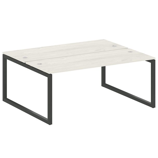 Metal System Quattro Р. ст. на О-образном м/к 50БО.РАС-СП-2.5 Дуб наварра/Антрацит металл 1800*1475*750 - Вид 1