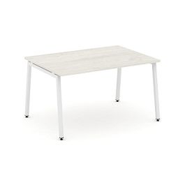 Стайл Проджект Стол переговорный SN-4A.SPRG-001.3 Дуб Наварра/Металл Белый 980*980*750 - Фото предпросмотра